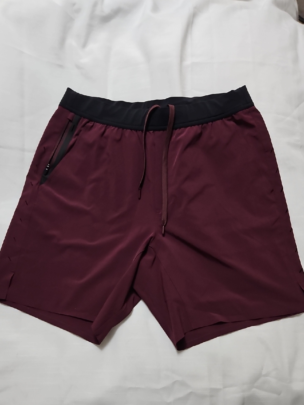 Ten Thousand Interval Shorts LG Unlined 7" Inseam Active Fitness Workout Maroon